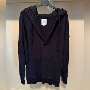 Aerie Black V-Neck Sweatshirt